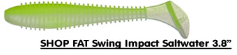 Shop Keitech Fat Swing Impact 3.8" Saltwater
