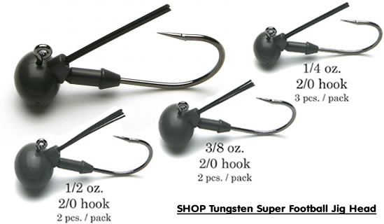 Keitech Tungsten Super Football Jig Heads