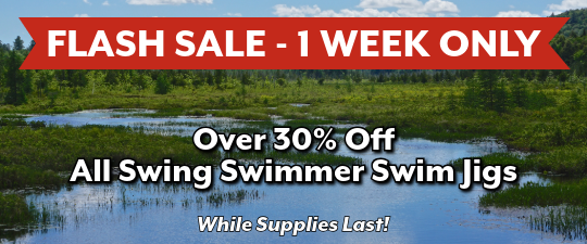 Flash Sale: Over 30% Off all all Swing Swimmer Swim Jigs