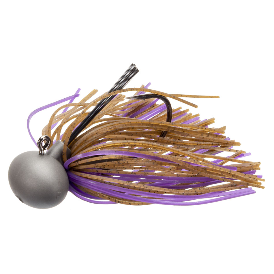 Keitech Model II Tungsten Football Jig - Brown & Purple - Version #2
