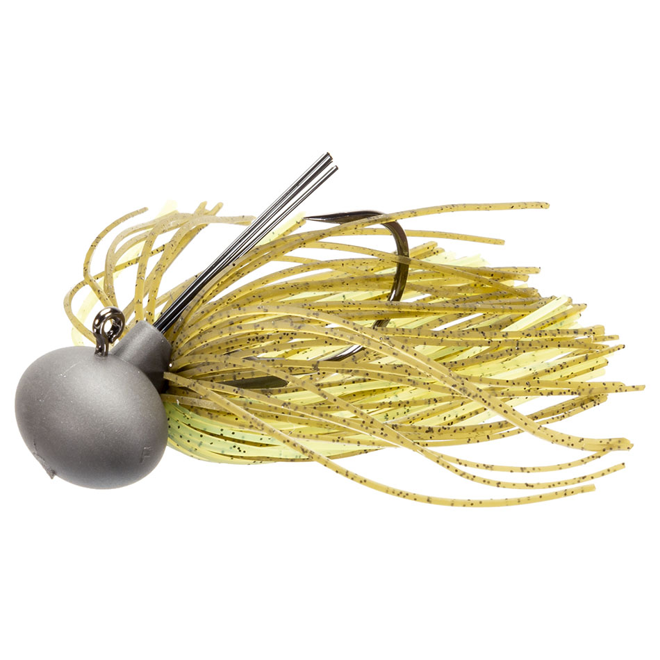 Keitech Model II Tungsten Football Jig - Green Pumpkin Chartreuse