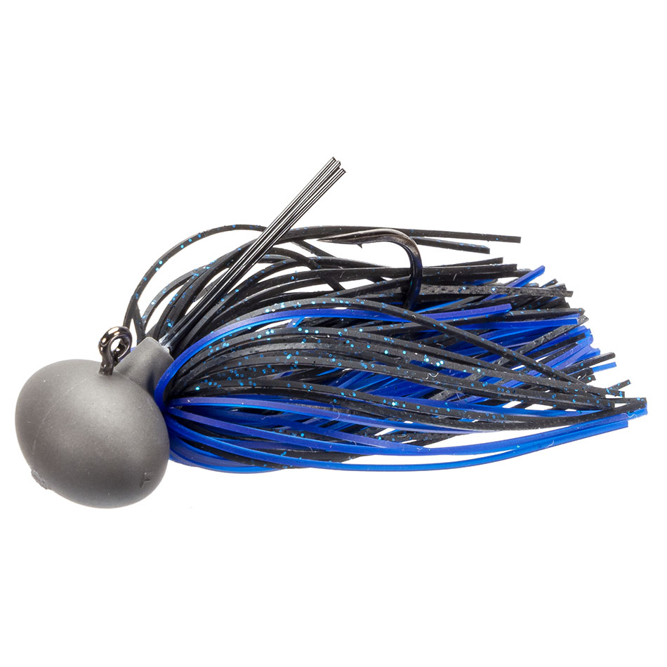 Keitech Model II Tungsten Football Jig - Black Blue Flake - Version #2